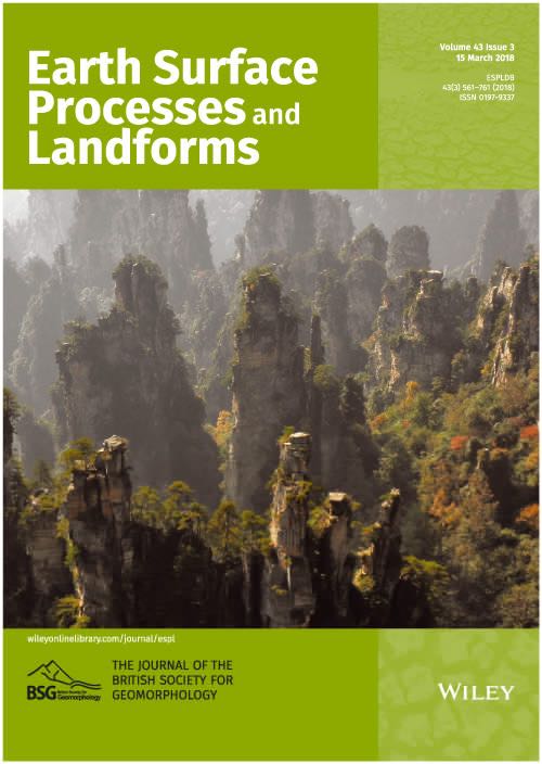 Cover of Earth Surface Processes and Landforms